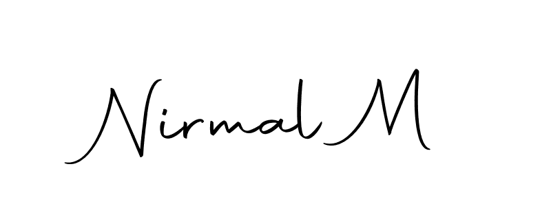 Nirmal M stylish signature style. Best Handwritten Sign (Autography-DOLnW) for my name. Handwritten Signature Collection Ideas for my name Nirmal M. Nirmal M signature style 10 images and pictures png