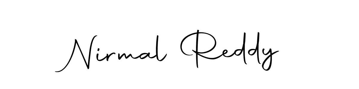 Use a signature maker to create a handwritten signature online. With this signature software, you can design (Autography-DOLnW) your own signature for name Nirmal Reddy. Nirmal Reddy signature style 10 images and pictures png