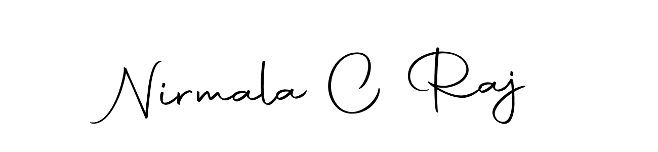How to make Nirmala C Raj name signature. Use Autography-DOLnW style for creating short signs online. This is the latest handwritten sign. Nirmala C Raj signature style 10 images and pictures png