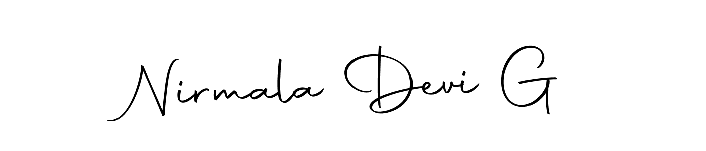 The best way (Autography-DOLnW) to make a short signature is to pick only two or three words in your name. The name Nirmala Devi G include a total of six letters. For converting this name. Nirmala Devi G signature style 10 images and pictures png