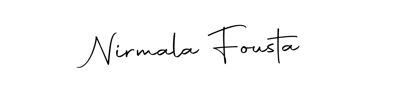 This is the best signature style for the Nirmala Fousta name. Also you like these signature font (Autography-DOLnW). Mix name signature. Nirmala Fousta signature style 10 images and pictures png