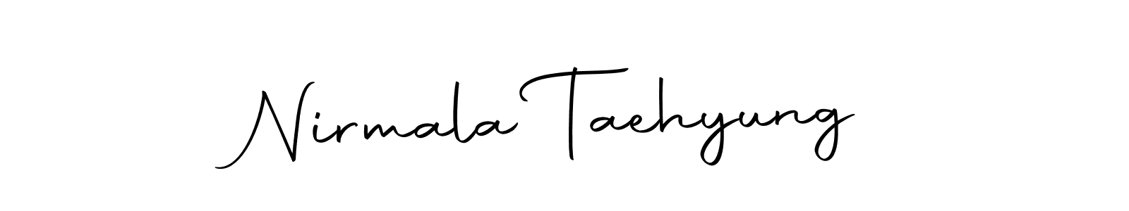 This is the best signature style for the Nirmala Taehyung name. Also you like these signature font (Autography-DOLnW). Mix name signature. Nirmala Taehyung signature style 10 images and pictures png