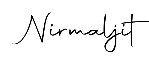 Try this chic Nirmaljit handwritten sign style. Using Autography-DOLnW font elements, it gives your name a sleek, memorable identity. Nirmaljit signature style 10 images and pictures png