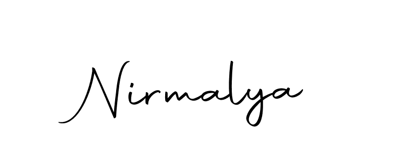 Make a beautiful signature design for name Nirmalya. With this signature (Autography-DOLnW) style, you can create a handwritten signature for free. Nirmalya signature style 10 images and pictures png