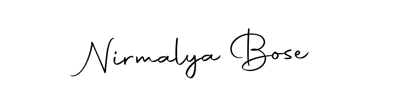 Make a short Nirmalya Bose signature style. Manage your documents anywhere anytime using Autography-DOLnW. Create and add eSignatures, submit forms, share and send files easily. Nirmalya Bose signature style 10 images and pictures png