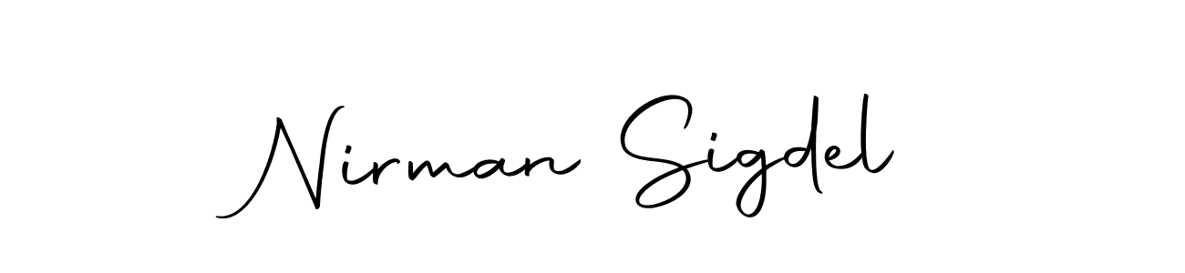 if you are searching for the best signature style for your name Nirman Sigdel. so please give up your signature search. here we have designed multiple signature styles  using Autography-DOLnW. Nirman Sigdel signature style 10 images and pictures png