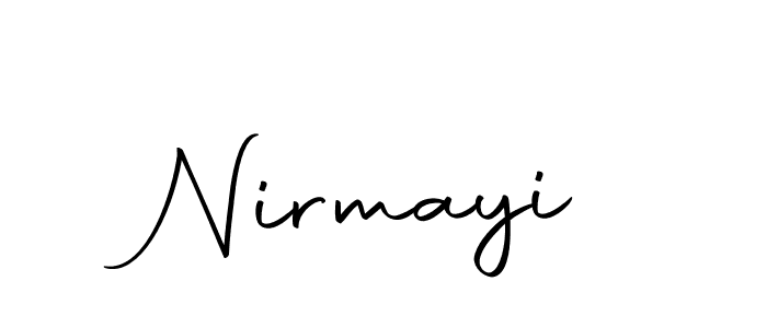 Use a signature maker to create a handwritten signature online. With this signature software, you can design (Autography-DOLnW) your own signature for name Nirmayi. Nirmayi signature style 10 images and pictures png