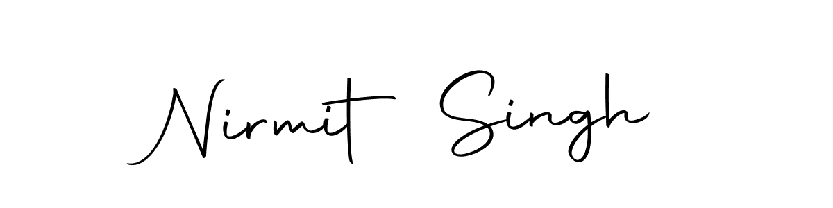 Similarly Autography-DOLnW is the best handwritten signature design. Signature creator online .You can use it as an online autograph creator for name Nirmit Singh. Nirmit Singh signature style 10 images and pictures png