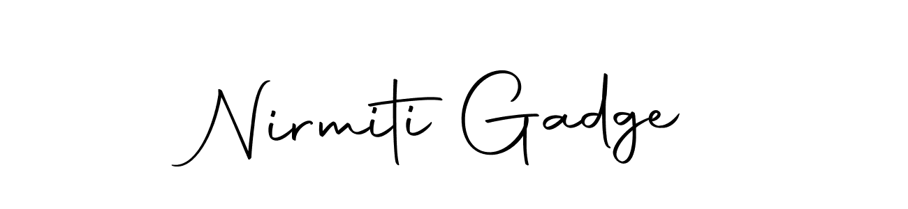 Make a beautiful signature design for name Nirmiti Gadge. Use this online signature maker to create a handwritten signature for free. Nirmiti Gadge signature style 10 images and pictures png