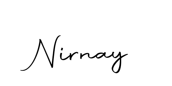 Create a beautiful signature design for name Nirnay. With this signature (Autography-DOLnW) fonts, you can make a handwritten signature for free. Nirnay signature style 10 images and pictures png