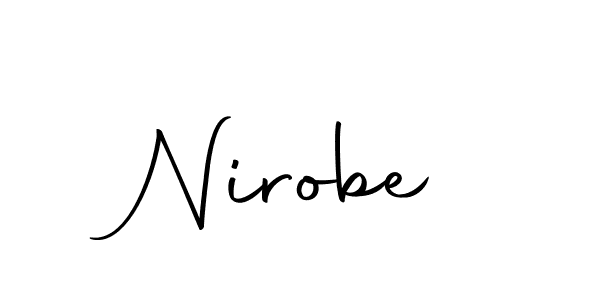 Make a beautiful signature design for name Nirobe. With this signature (Autography-DOLnW) style, you can create a handwritten signature for free. Nirobe signature style 10 images and pictures png