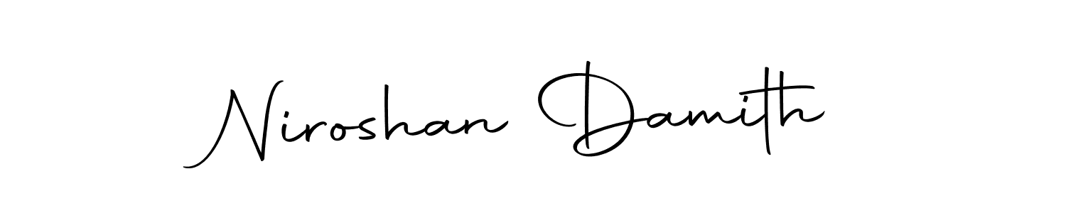 This is the best signature style for the Niroshan Damith name. Also you like these signature font (Autography-DOLnW). Mix name signature. Niroshan Damith signature style 10 images and pictures png