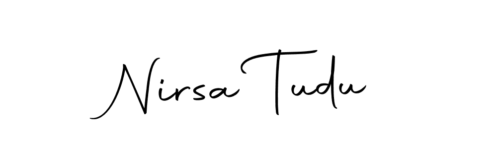 How to make Nirsa Tudu signature? Autography-DOLnW is a professional autograph style. Create handwritten signature for Nirsa Tudu name. Nirsa Tudu signature style 10 images and pictures png