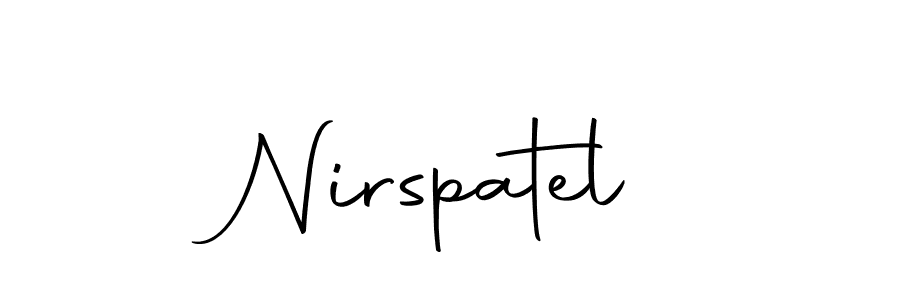 How to make Nirspatel signature? Autography-DOLnW is a professional autograph style. Create handwritten signature for Nirspatel name. Nirspatel signature style 10 images and pictures png