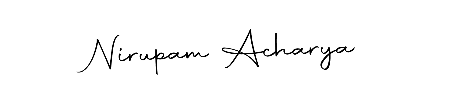 Make a beautiful signature design for name Nirupam Acharya. With this signature (Autography-DOLnW) style, you can create a handwritten signature for free. Nirupam Acharya signature style 10 images and pictures png