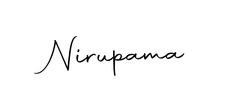 Create a beautiful signature design for name Nirupama. With this signature (Autography-DOLnW) fonts, you can make a handwritten signature for free. Nirupama signature style 10 images and pictures png