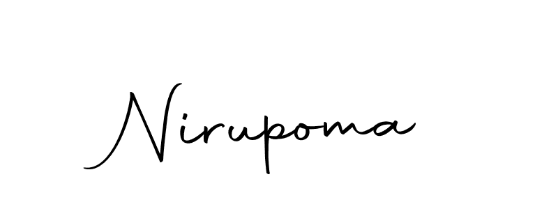 Make a short Nirupoma signature style. Manage your documents anywhere anytime using Autography-DOLnW. Create and add eSignatures, submit forms, share and send files easily. Nirupoma signature style 10 images and pictures png