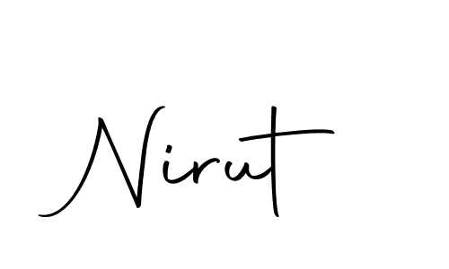 How to make Nirut signature? Autography-DOLnW is a professional autograph style. Create handwritten signature for Nirut name. Nirut signature style 10 images and pictures png