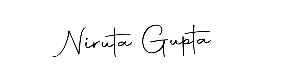 Make a short Niruta Gupta signature style. Manage your documents anywhere anytime using Autography-DOLnW. Create and add eSignatures, submit forms, share and send files easily. Niruta Gupta signature style 10 images and pictures png