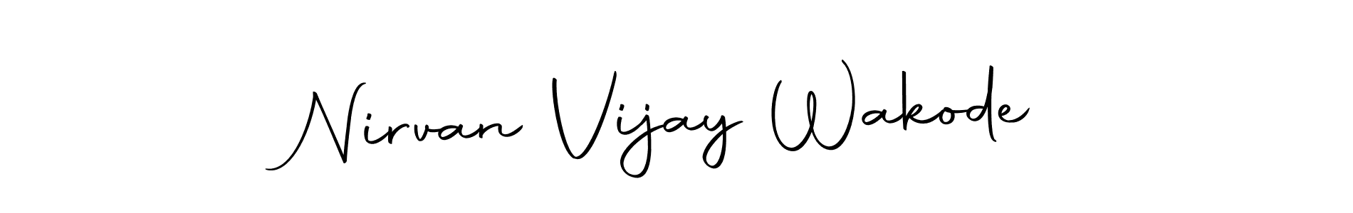 You can use this online signature creator to create a handwritten signature for the name Nirvan Vijay Wakode. This is the best online autograph maker. Nirvan Vijay Wakode signature style 10 images and pictures png