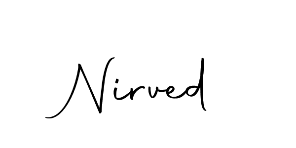 if you are searching for the best signature style for your name Nirved. so please give up your signature search. here we have designed multiple signature styles  using Autography-DOLnW. Nirved signature style 10 images and pictures png