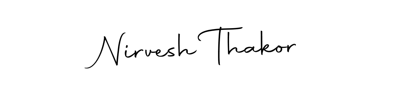 Make a short Nirvesh Thakor signature style. Manage your documents anywhere anytime using Autography-DOLnW. Create and add eSignatures, submit forms, share and send files easily. Nirvesh Thakor signature style 10 images and pictures png
