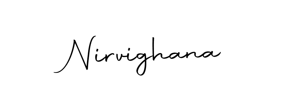 Make a beautiful signature design for name Nirvighana. With this signature (Autography-DOLnW) style, you can create a handwritten signature for free. Nirvighana signature style 10 images and pictures png