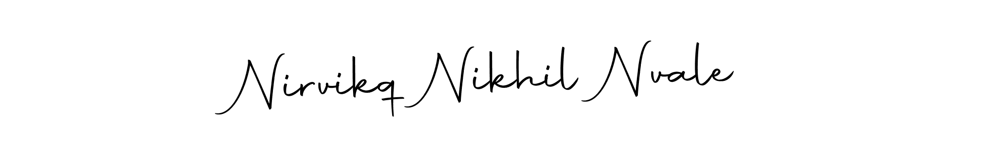 Use a signature maker to create a handwritten signature online. With this signature software, you can design (Autography-DOLnW) your own signature for name Nirvikq Nikhil Nvale. Nirvikq Nikhil Nvale signature style 10 images and pictures png