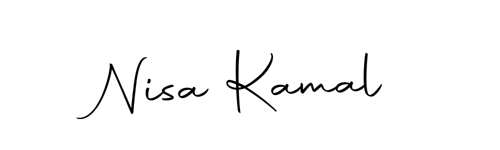 You should practise on your own different ways (Autography-DOLnW) to write your name (Nisa Kamal) in signature. don't let someone else do it for you. Nisa Kamal signature style 10 images and pictures png