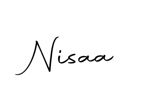 How to make Nisaa name signature. Use Autography-DOLnW style for creating short signs online. This is the latest handwritten sign. Nisaa signature style 10 images and pictures png