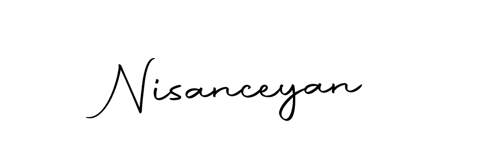 Use a signature maker to create a handwritten signature online. With this signature software, you can design (Autography-DOLnW) your own signature for name Nisanceyan. Nisanceyan signature style 10 images and pictures png