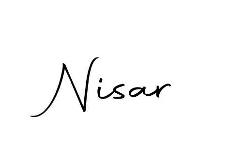How to make Nisar name signature. Use Autography-DOLnW style for creating short signs online. This is the latest handwritten sign. Nisar signature style 10 images and pictures png