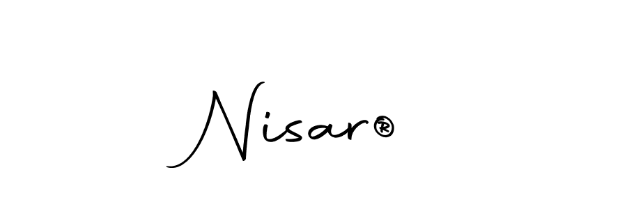 Use a signature maker to create a handwritten signature online. With this signature software, you can design (Autography-DOLnW) your own signature for name Nisar  ®. Nisar  ® signature style 10 images and pictures png