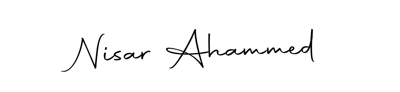 Create a beautiful signature design for name Nisar Ahammed. With this signature (Autography-DOLnW) fonts, you can make a handwritten signature for free. Nisar Ahammed signature style 10 images and pictures png