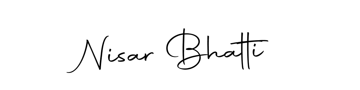 if you are searching for the best signature style for your name Nisar Bhatti. so please give up your signature search. here we have designed multiple signature styles  using Autography-DOLnW. Nisar Bhatti signature style 10 images and pictures png