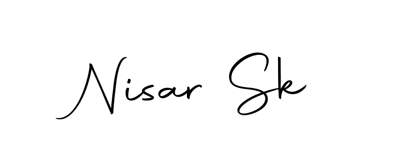 How to make Nisar Sk signature? Autography-DOLnW is a professional autograph style. Create handwritten signature for Nisar Sk name. Nisar Sk signature style 10 images and pictures png
