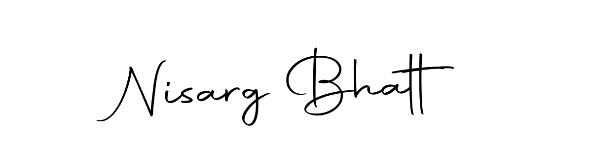 if you are searching for the best signature style for your name Nisarg Bhatt. so please give up your signature search. here we have designed multiple signature styles  using Autography-DOLnW. Nisarg Bhatt signature style 10 images and pictures png