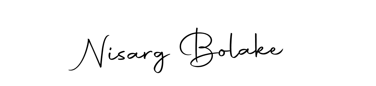 Use a signature maker to create a handwritten signature online. With this signature software, you can design (Autography-DOLnW) your own signature for name Nisarg Bolake. Nisarg Bolake signature style 10 images and pictures png