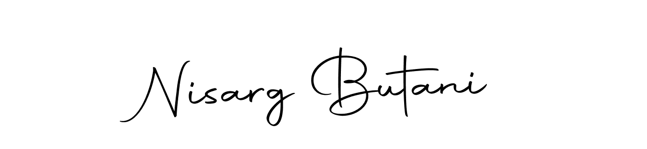 Use a signature maker to create a handwritten signature online. With this signature software, you can design (Autography-DOLnW) your own signature for name Nisarg Butani. Nisarg Butani signature style 10 images and pictures png