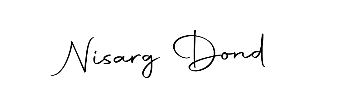 Autography-DOLnW is a professional signature style that is perfect for those who want to add a touch of class to their signature. It is also a great choice for those who want to make their signature more unique. Get Nisarg Dond name to fancy signature for free. Nisarg Dond signature style 10 images and pictures png