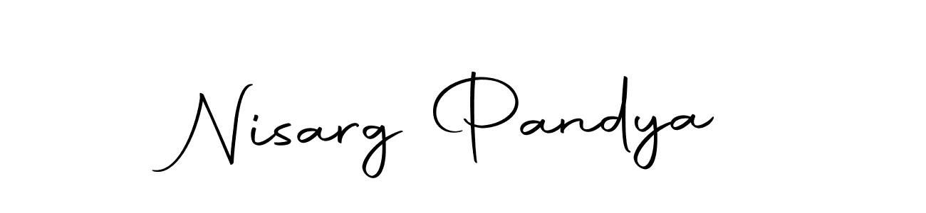 Autography-DOLnW is a professional signature style that is perfect for those who want to add a touch of class to their signature. It is also a great choice for those who want to make their signature more unique. Get Nisarg Pandya name to fancy signature for free. Nisarg Pandya signature style 10 images and pictures png