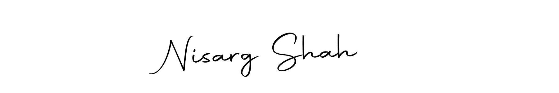 Design your own signature with our free online signature maker. With this signature software, you can create a handwritten (Autography-DOLnW) signature for name Nisarg Shah ❤️. Nisarg Shah ❤️ signature style 10 images and pictures png