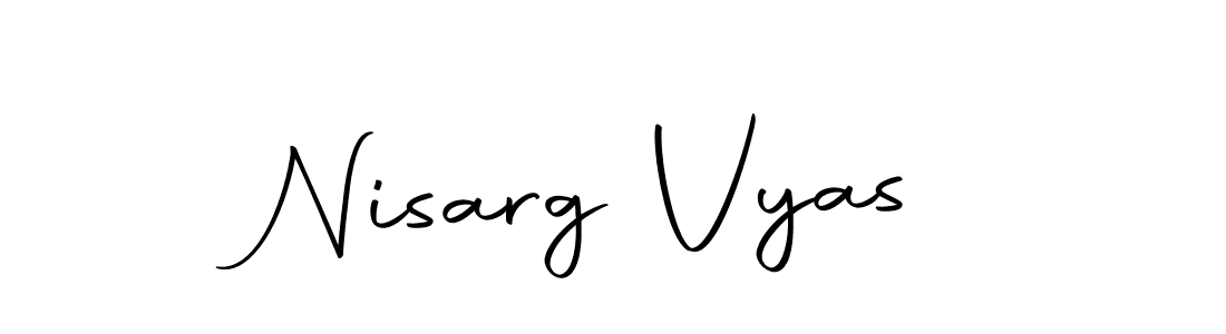 It looks lik you need a new signature style for name Nisarg Vyas. Design unique handwritten (Autography-DOLnW) signature with our free signature maker in just a few clicks. Nisarg Vyas signature style 10 images and pictures png