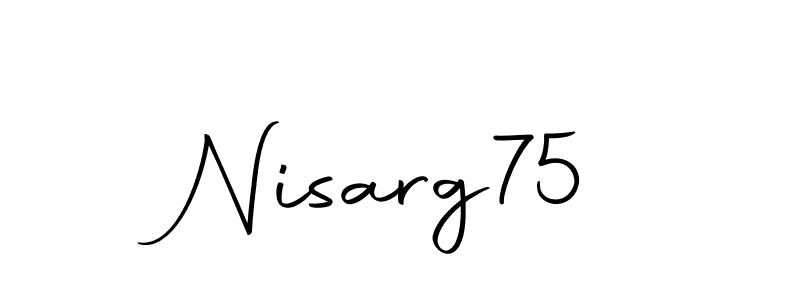 Make a beautiful signature design for name Nisarg75. Use this online signature maker to create a handwritten signature for free. Nisarg75 signature style 10 images and pictures png