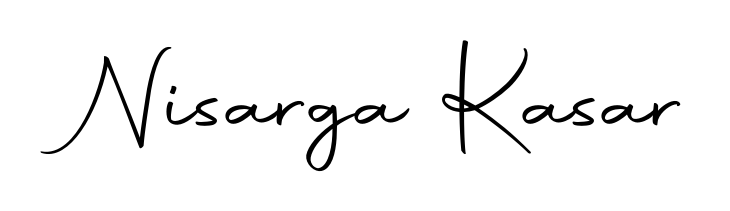 Make your name Nisarga Kasar memorable on every contract using Autography-DOLnW autograph style. Instant transparent background export available. Nisarga Kasar signature style 10 images and pictures png