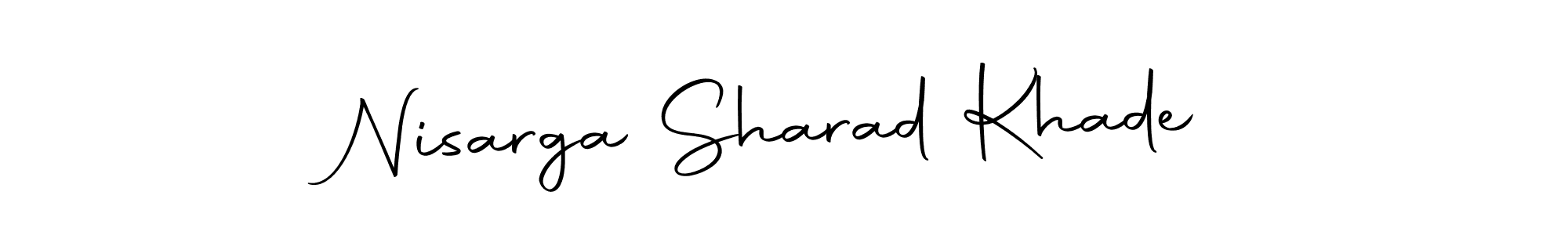 Also we have Nisarga Sharad Khade name is the best signature style. Create professional handwritten signature collection using Autography-DOLnW autograph style. Nisarga Sharad Khade signature style 10 images and pictures png