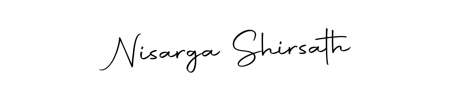 Make a beautiful signature design for name Nisarga Shirsath. Use this online signature maker to create a handwritten signature for free. Nisarga Shirsath signature style 10 images and pictures png