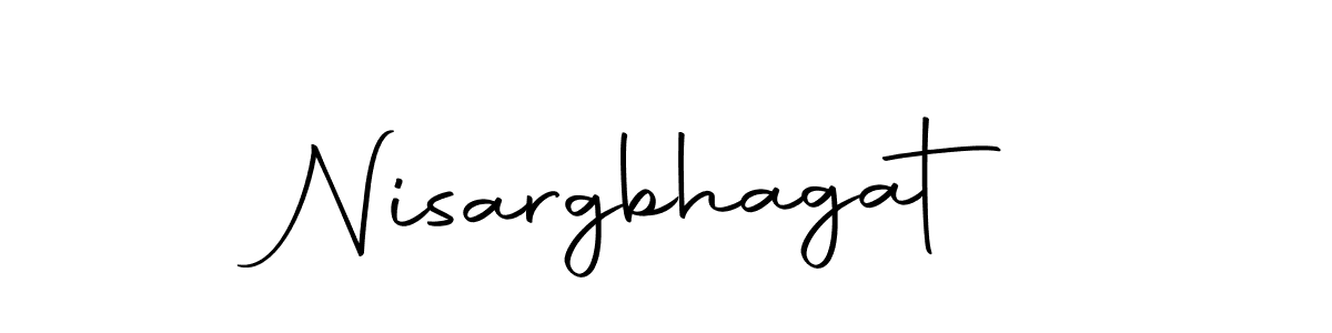 Use a signature maker to create a handwritten signature online. With this signature software, you can design (Autography-DOLnW) your own signature for name Nisargbhagat. Nisargbhagat signature style 10 images and pictures png