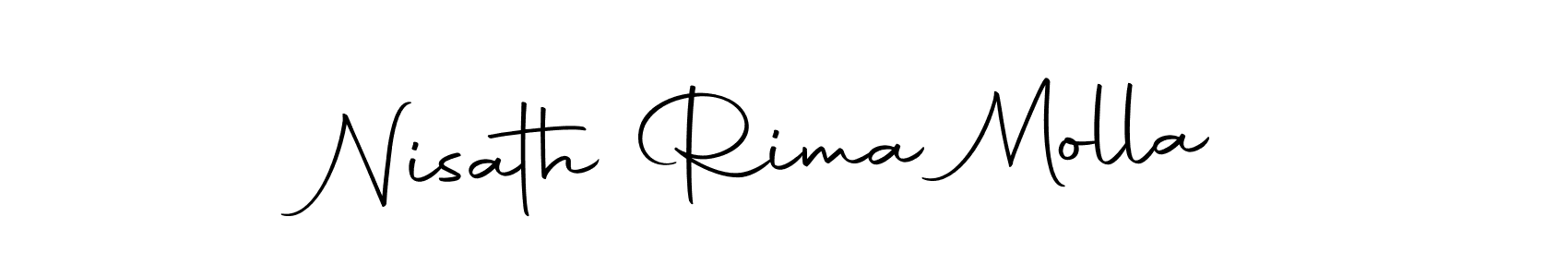 Create a beautiful signature design for name Nisath Rima Molla. With this signature (Autography-DOLnW) fonts, you can make a handwritten signature for free. Nisath Rima Molla signature style 10 images and pictures png