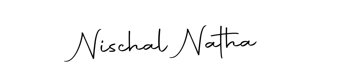 Create a beautiful signature design for name Nischal Natha. With this signature (Autography-DOLnW) fonts, you can make a handwritten signature for free. Nischal Natha signature style 10 images and pictures png